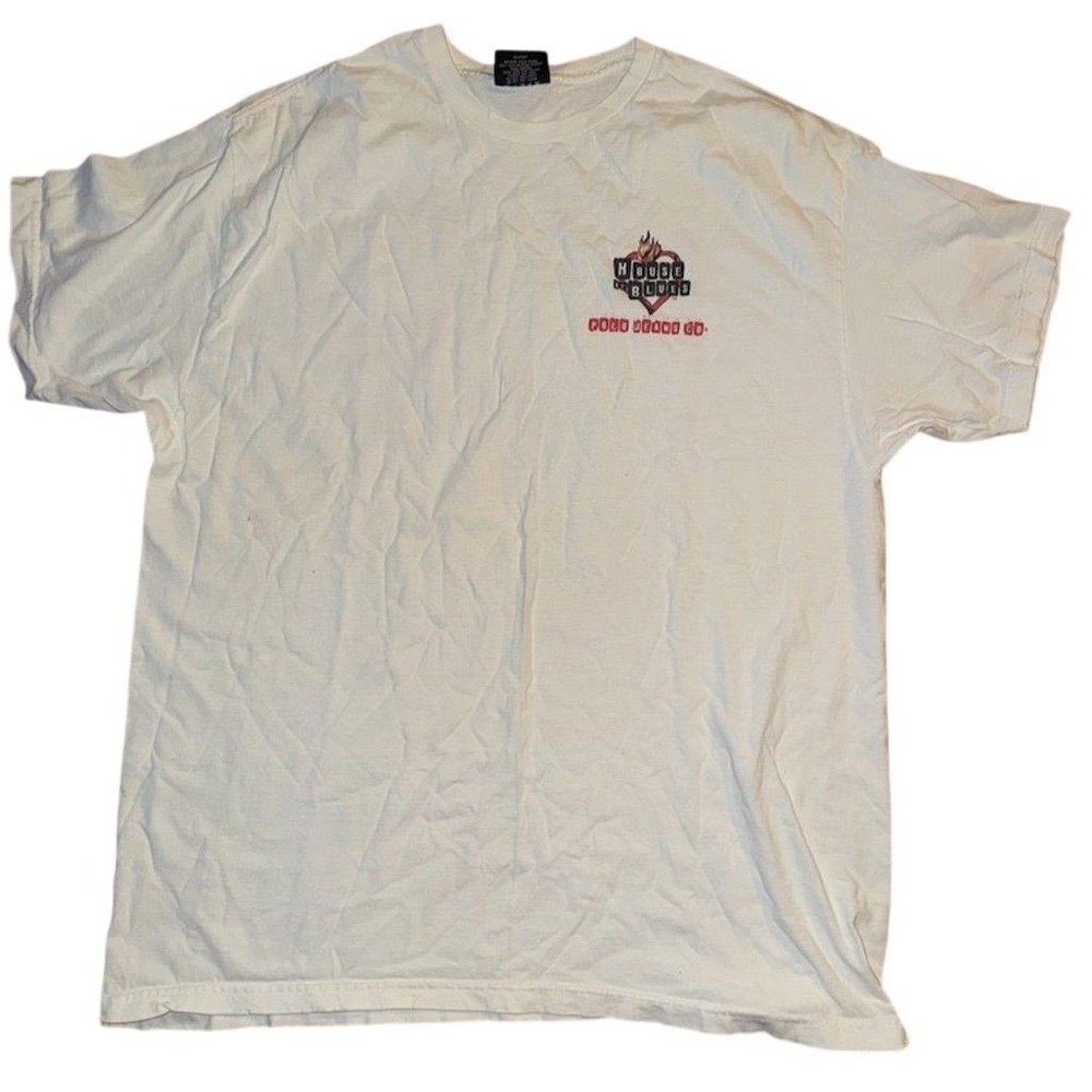 Polo Ralph Lauren House of Blues Vintage Graphic T-Shirt Mens XL White music USA